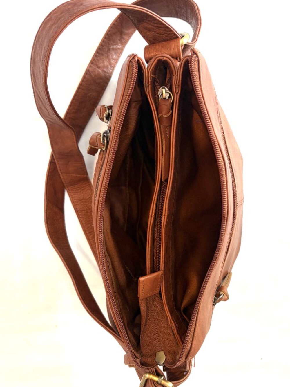 Great American Leather woven purse brown - Picture 6 of 9